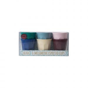 Rice Urban Colors Espressomuki Melamiini 7.5 Cm 6 Kpl