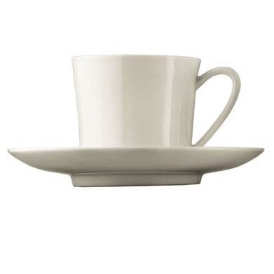 Rosenthal Jade Valkoinen Kahvikuppi lautasella 20 cl