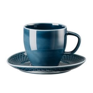 Rosenthal Junto Kahvikuppi Ja Lautanen Ocean Blue 23 Cl