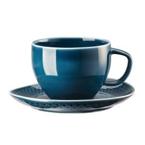 Rosenthal Junto Kahvikuppi Ja Lautanen Ocean Blue 28 Cl