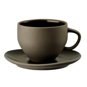 Rosenthal Junto Kahvikuppi Ja Lautanen Slate Grey 33 Cl