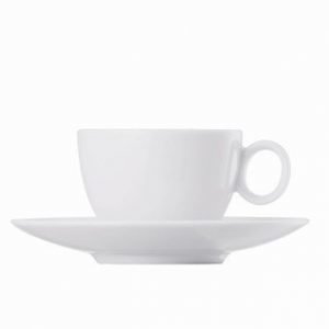 Rosenthal Loft Valkoinen Espressokuppi lautasella