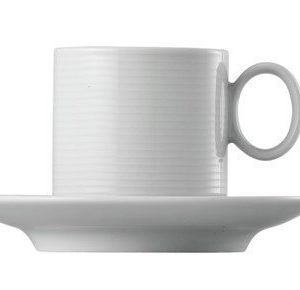 Rosenthal Loft Valkoinen Espressokuppi lautasella