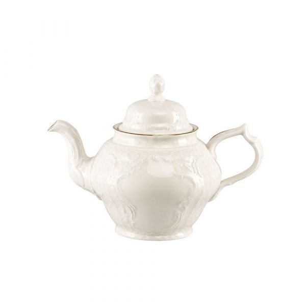 Rosenthal Sanssouci Elfenbein Teekannun Kansi Kulta
