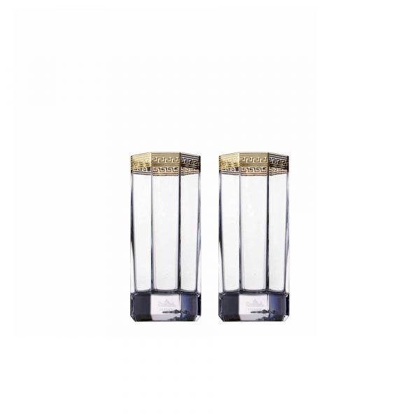 Rosenthal Versace Medusa D'or Longdrink 25 Cl 2-Pakkaus