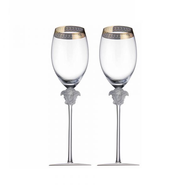 Rosenthal Versace Medusa D'or Punaviini Kirkas 47 Cl 2-Pakkaus