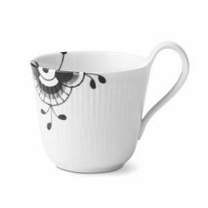 Royal Copenhagen Black Fluted Mega Kuppi Valkoinen 33 Cl