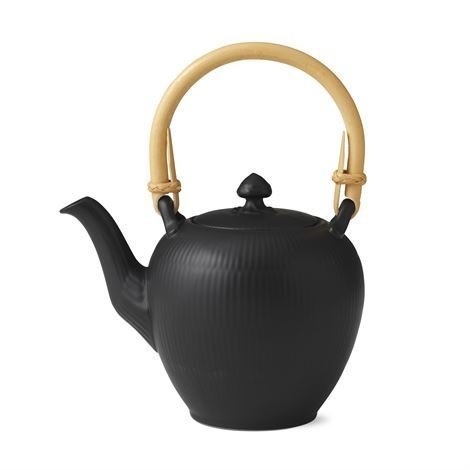 Royal Copenhagen Black Fluted Teekannu 75 cl