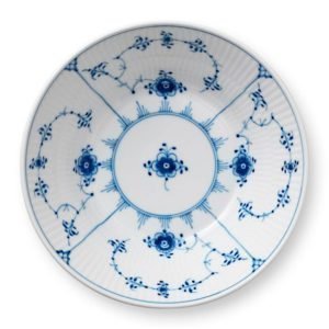 Royal Copenhagen Blue Fluted Plain Syvä Lautanen 17 Cm
