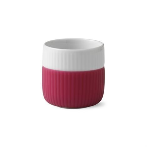 Royal Copenhagen Fluted Contrast Espressomuki Raspberry Vadelmanpunainen