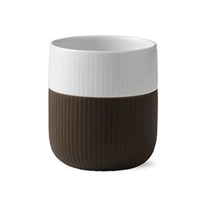 Royal Copenhagen Fluted Contrast Muki Chocolate Tummanruskea