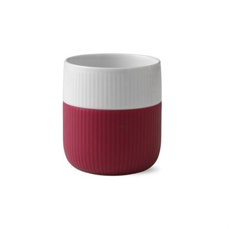 Royal Copenhagen Fluted Contrast Muki Raspberry Vadelmanpunainen