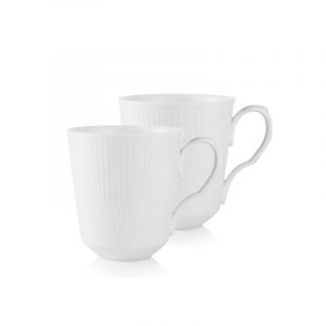 Royal Copenhagen White Fluted Muki 37 Cl 2-Pakkaus