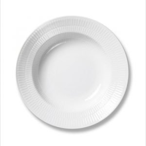 Royal Copenhagen White Fluted Uritettu Lautanen 21 Cm