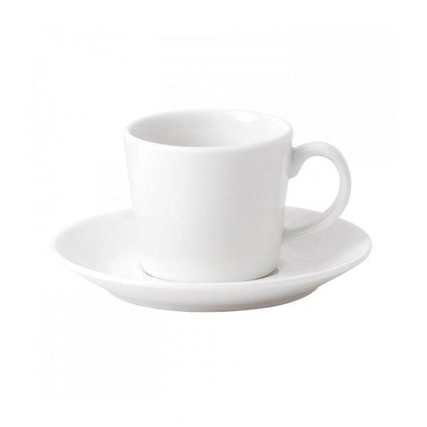 Royal Doulton Fable White Espressokuppi Ja Lautanen 8 Cl