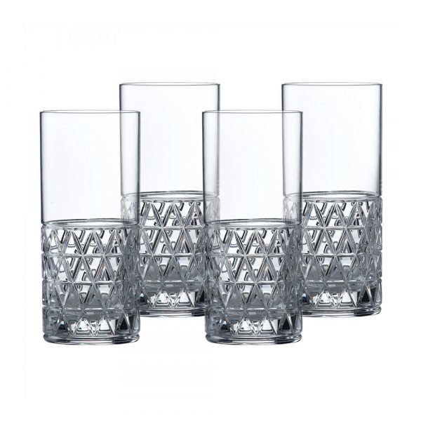 Royal Doulton Oblique Highball Lasi 35 Cl 4 Kpl