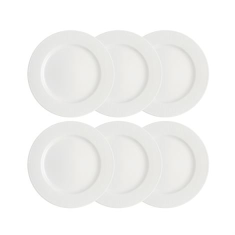 Rörstrand Swedish Grace Asetti 17 cm 6 kpl Snow Valkoinen