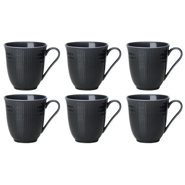 Rörstrand Swedish Grace Muki Kivi / Harmaa 30 Cl 6-Pakkaus