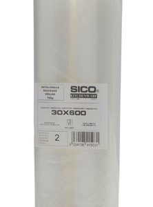 SICO Kitchenware 30x600 cm Rullaa vakuumipakkaajaan. 2 rullaa per pakkaus