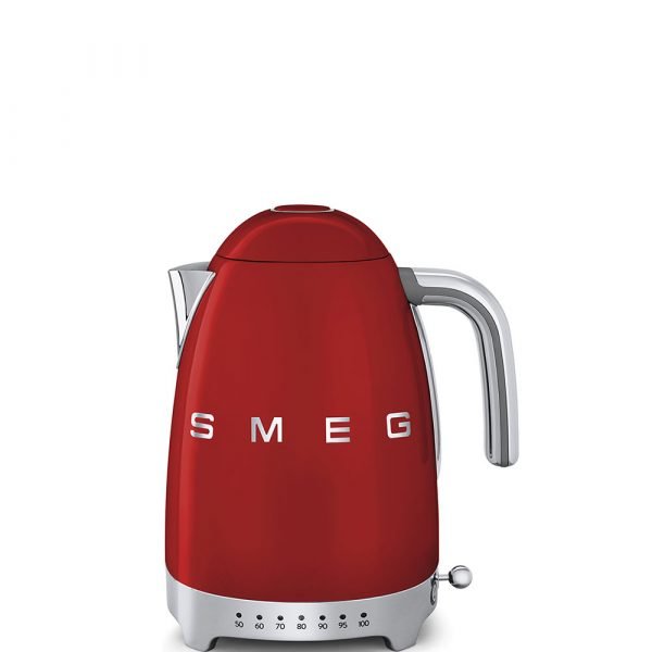 Smeg Vedenkeitin Säädettävä Lämpötila Ruostumaton Teräs Punainen 1.7 L