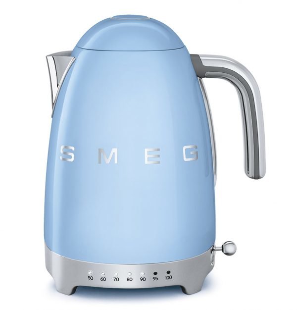 Smeg Vedenkeitin Säädettävä Lämpötila Ruostumaton Teräs Sininen 1.7 L