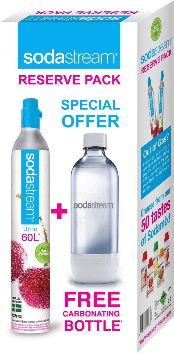 Sodastream Hiilidioksidipullo Ja Juomapullo Lisäosasetti