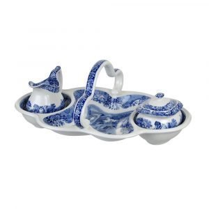 Spode Blue Italian Anniversary Tarjoilusetti 4-Osainen