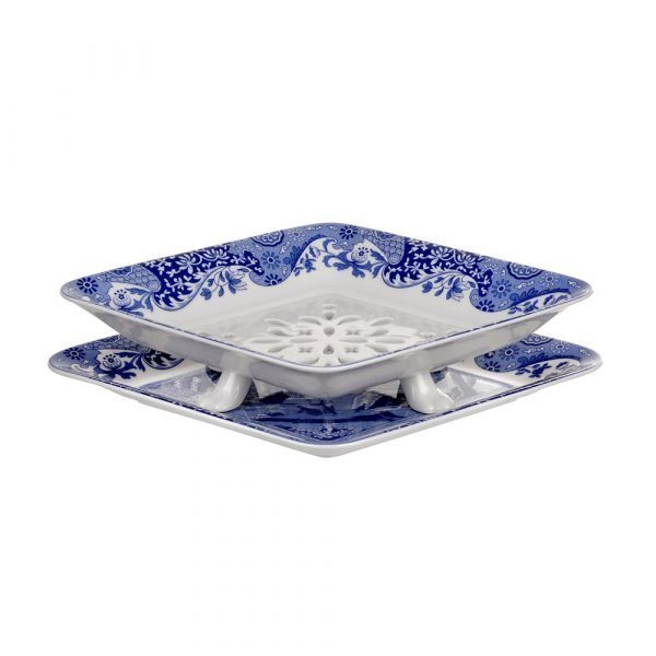 Spode Blue Italian Anniversary Tarjoiluvati 2-Osainen