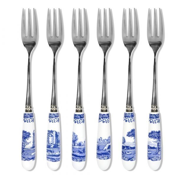 Spode Blue Italian Jälkiruokalusikat 150 Mm 6 Kpl