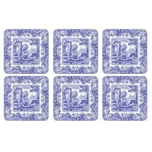 Spode Blue Italian Lasinalunen 10x10 Cm 6 Kpl