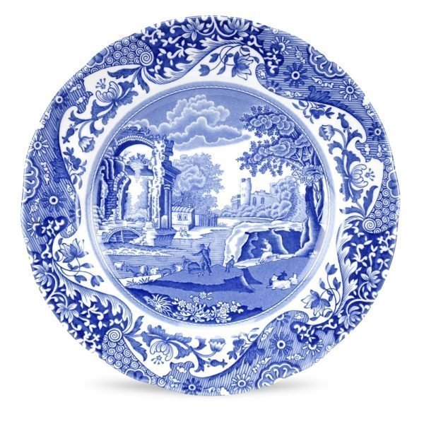 Spode Blue Italian Lautanen 190 Mm