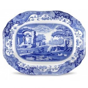 Spode Blue Italian Ovaali Tarjoiluvati 410 Mm