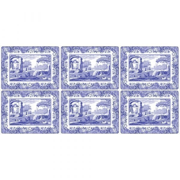 Spode Blue Italian Pöytätabletti 305x230 Mm 6 Kpl