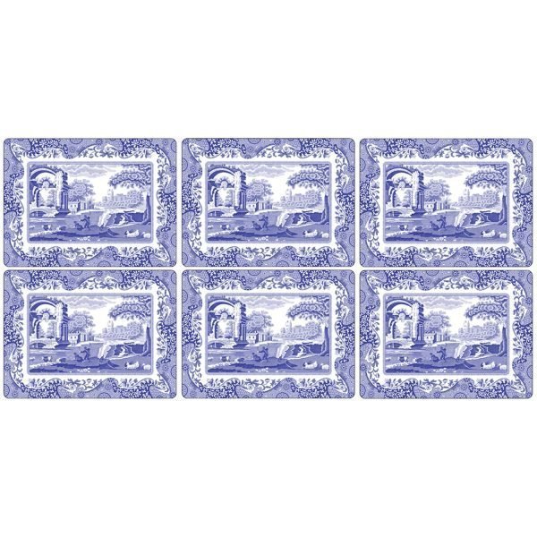Spode Blue Italian Pöytätabletti 30x23 Cm 6 Kpl