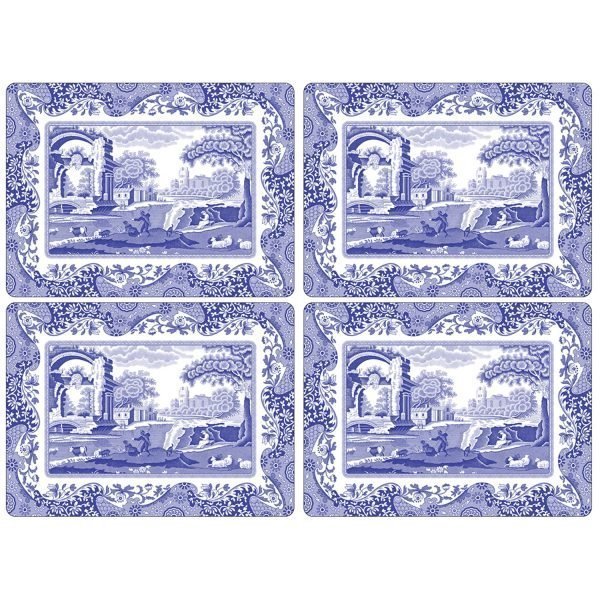 Spode Blue Italian Pöytätabletti 40x29 Cm 4 Kpl