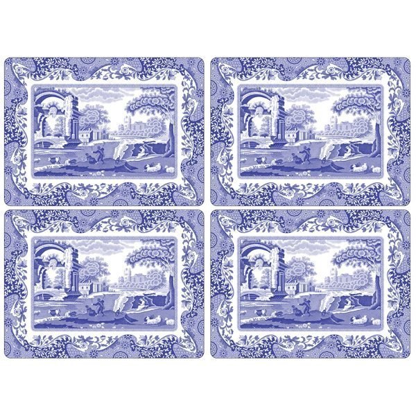 Spode Blue Italian Pöytätabletti 40x29 Cm 4 Kpl