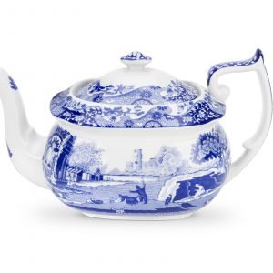 Spode Blue Italian Teekannu Posliini 1.1 L