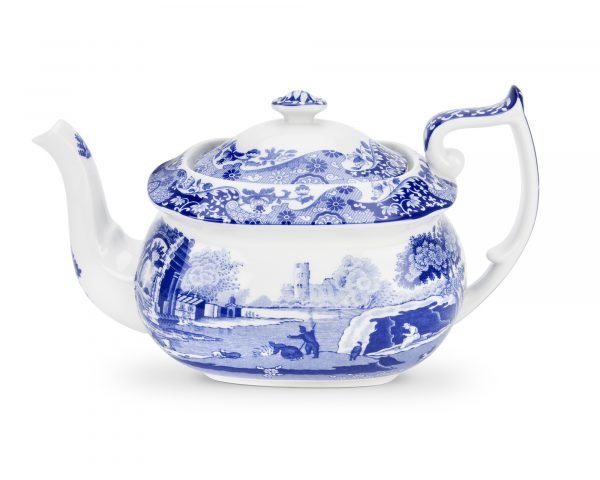 Spode Blue Italian Teekannu Posliini 1.1 L