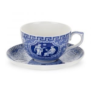 Spode Blue Room Jumbokuppi Ja Aluslautanen Greek 560 Ml