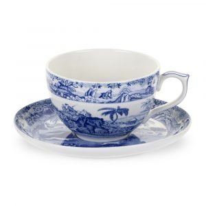 Spode Blue Room Jumbokuppi Ja Aluslautanen Indian Sporting 560 Ml