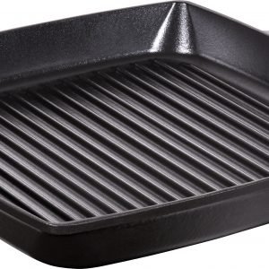 Staub Grils & Poêles Pure Grillipannu Suorakulmainen Valurauta Musta 28 Cm