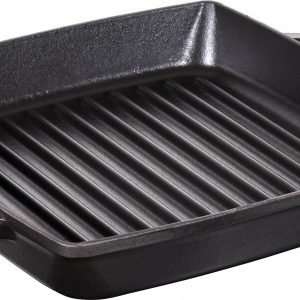 Staub Grils & Poêles Pure Grillipannu Suorakulmainen Valurauta Musta 33 Cm