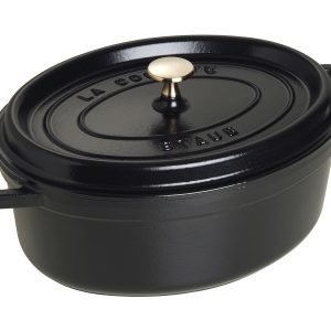 Staub La Cocette Pata Ovaali Valurauta Musta 29 Cm 4.2 L