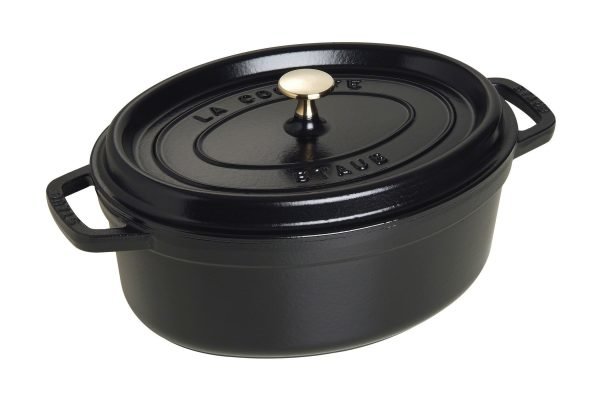 Staub La Cocette Pata Ovaali Valurauta Musta 29 Cm 4.2 L