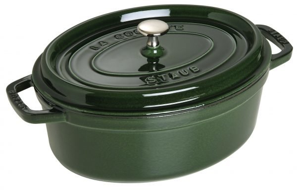 Staub La Cocette Pata Ovaali Valurauta Vihreä 29 Cm 4.2 L