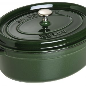 Staub La Cocette Pata Ovaali Valurauta Vihreä 33 Cm 6.7 L