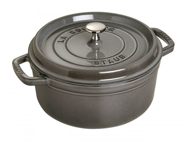 Staub La Cocette Pata Pyöreä Valurauta Harmaa 24 Cm 3.8 L