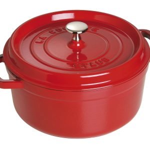 Staub La Cocette Pata Pyöreä Valurauta Punainen 24 Cm 3.8 L