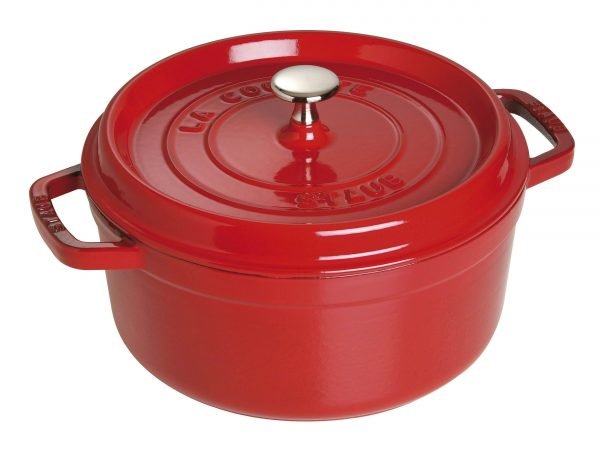 Staub La Cocette Pata Pyöreä Valurauta Punainen 24 Cm 3.8 L