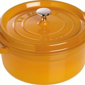 Staub La Cocette Pata Pyöreä Valurauta Sinappi 24 Cm 3.8 L